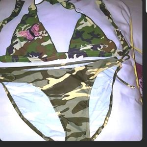 Old Navy Camouflage Pattern Bikini. Size M